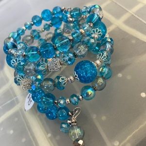 NEW Sparkling Beaded Bracelet Turquoise